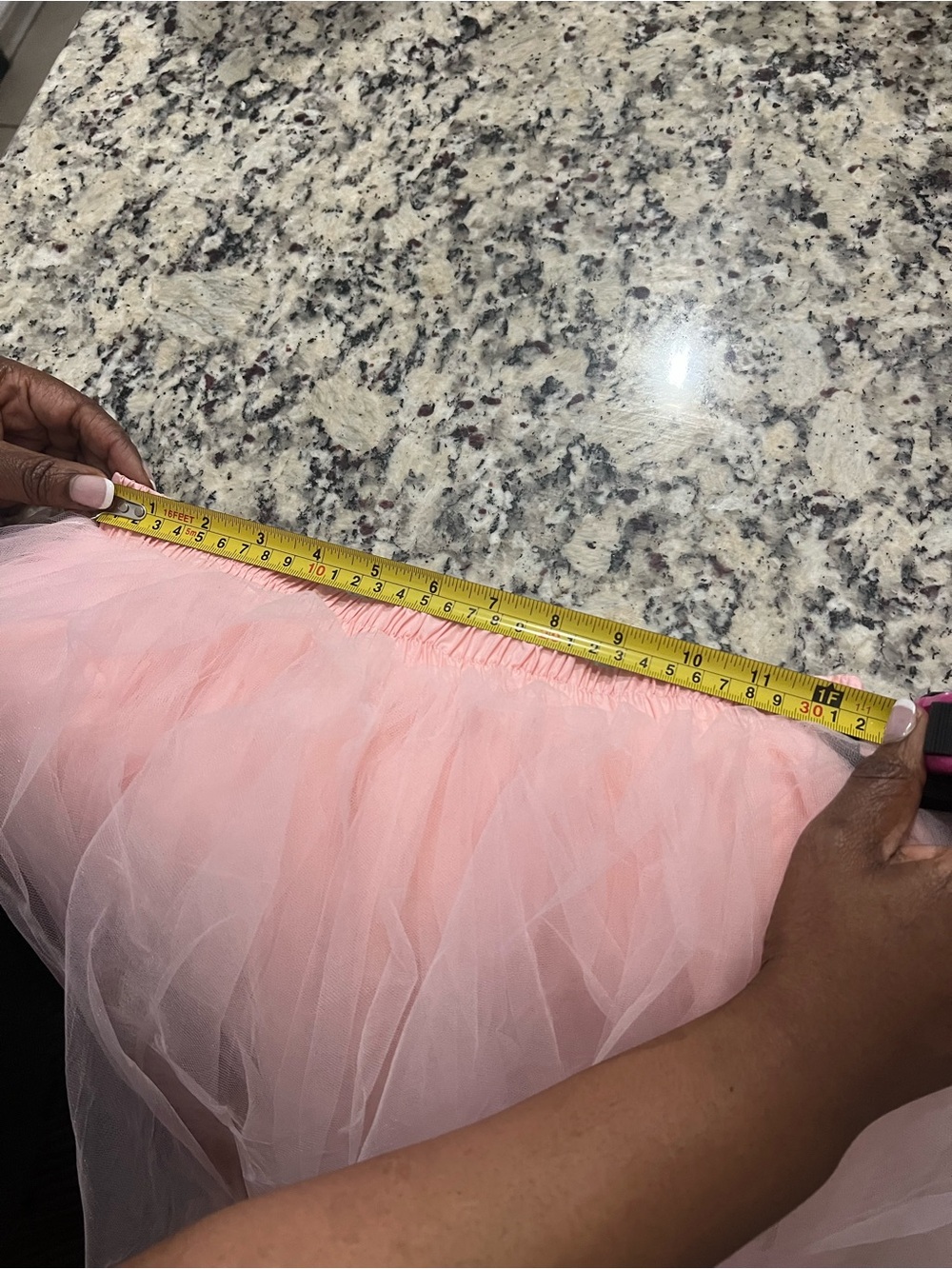 Women's Pink Tulle Skirt - Elegant Layered Ballet Style - Picture 3 of 3